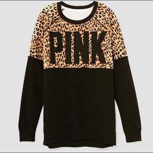 Vs pink leopard print sweater